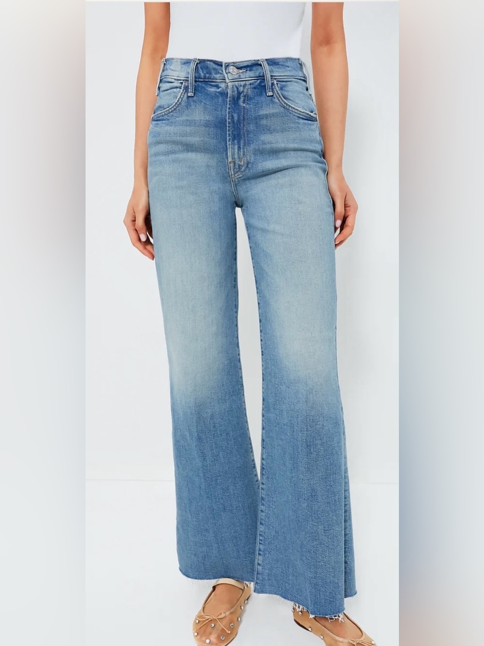 MOTHER The Hustler Roller Fray Size 34 NWT